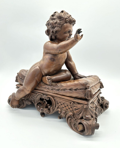 Scultura statua putto besarel - statua,