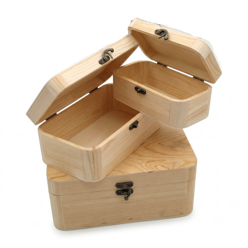 Scatole legno grezzo - legno,