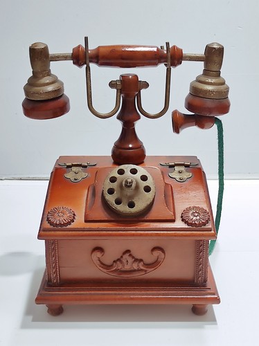 Portagioie telefono legno - portagioie, a